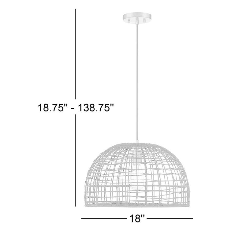 Wexler 1 - Light Pewter Single Pendant