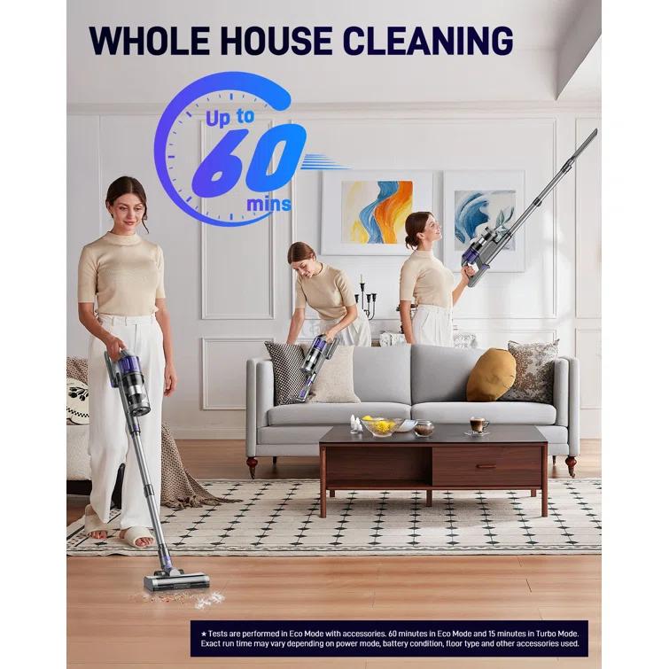 Cordless 3-in-1 Handheld Portable Home Hold Vacuum Cleaner, Upright Pet Hair Vacuum Cleaner, Stick Vacuum Cordless Rechargeable