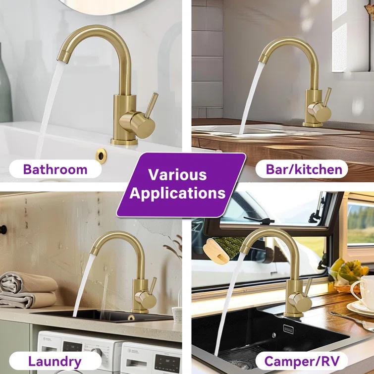 Hendrix Single Hole Bathroom Sink Faucet