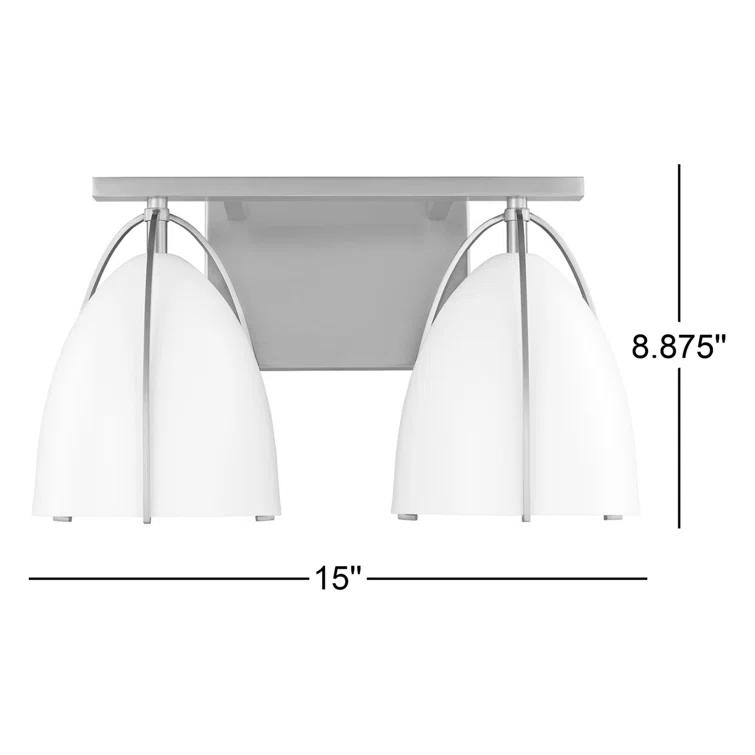 Joss & Main Nikki 2-Light Dimmable Vanity light & Reviews | Joss & Main