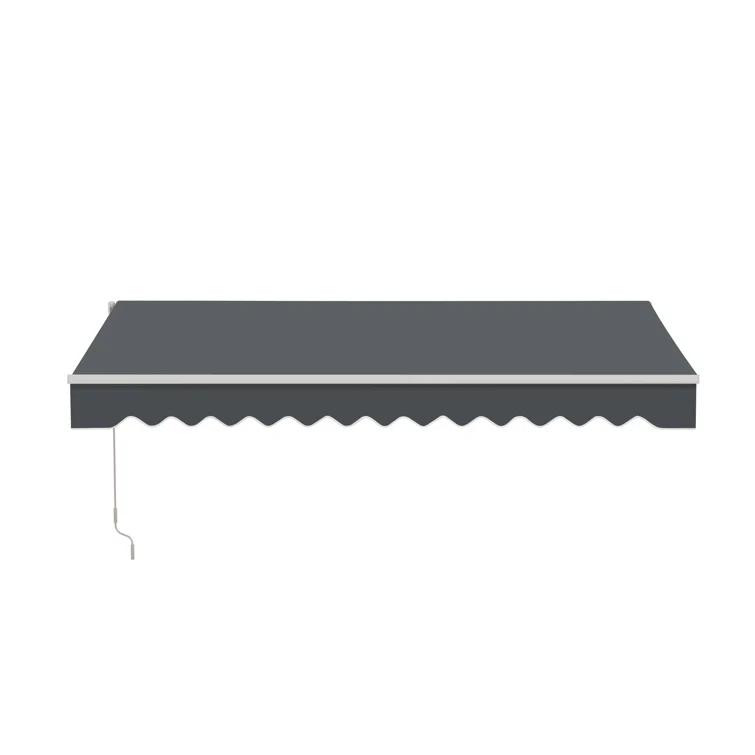 Retractable Patio Awning - White Frame