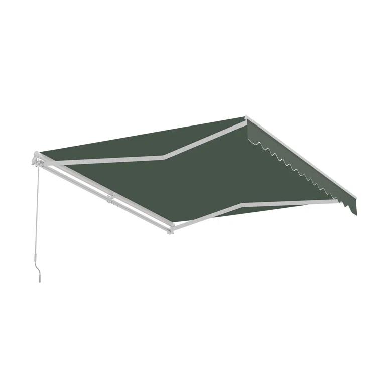 Retractable Patio Awning - White Frame