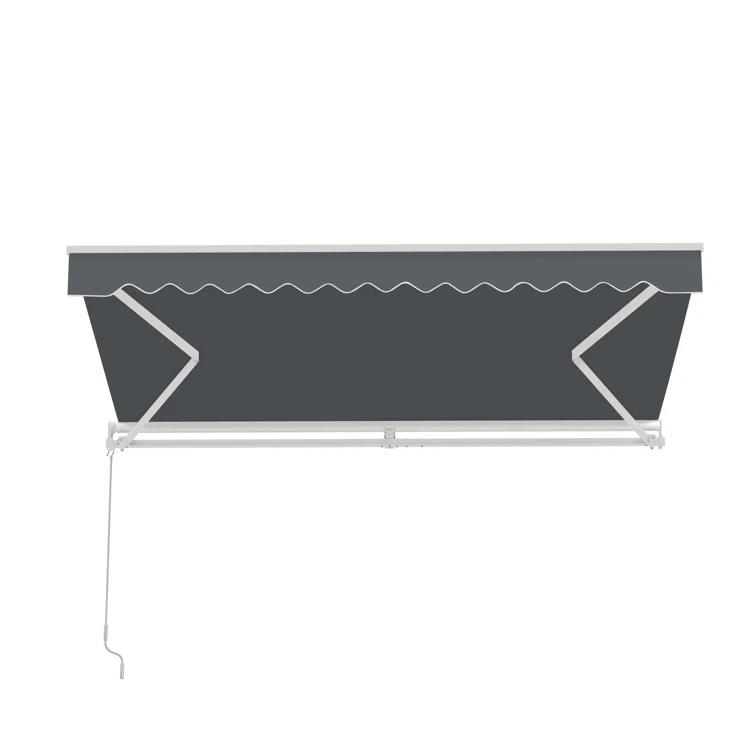 Retractable Patio Awning - White Frame