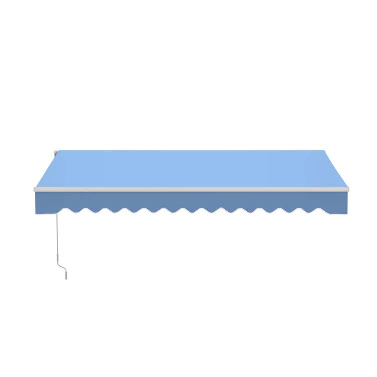 Retractable Patio Awning - White Frame