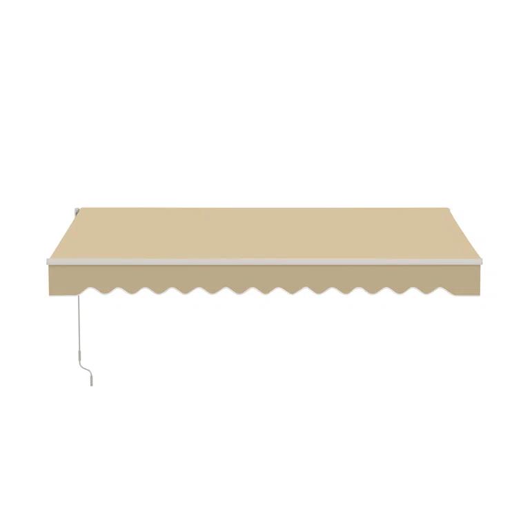 Retractable Patio Awning - White Frame