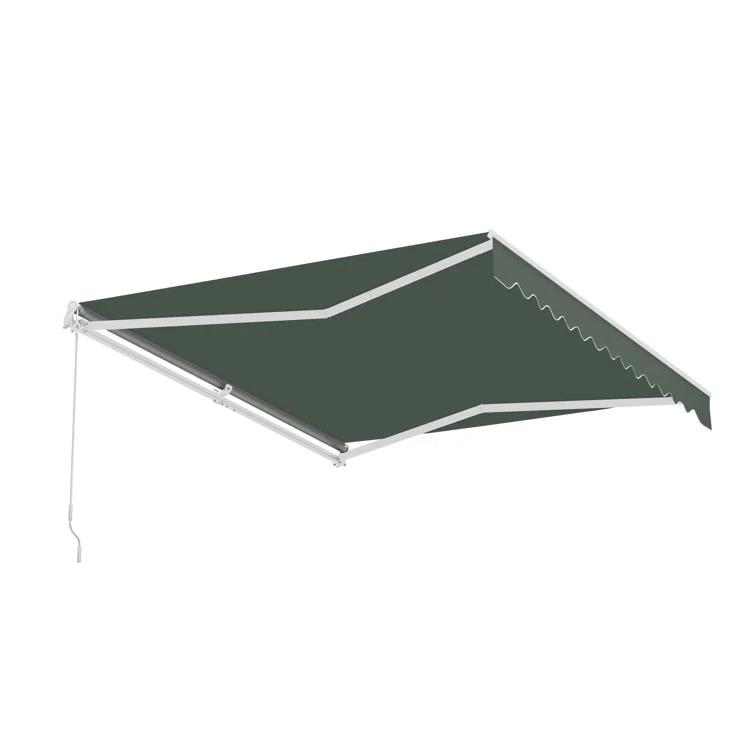 Retractable Patio Awning - White Frame