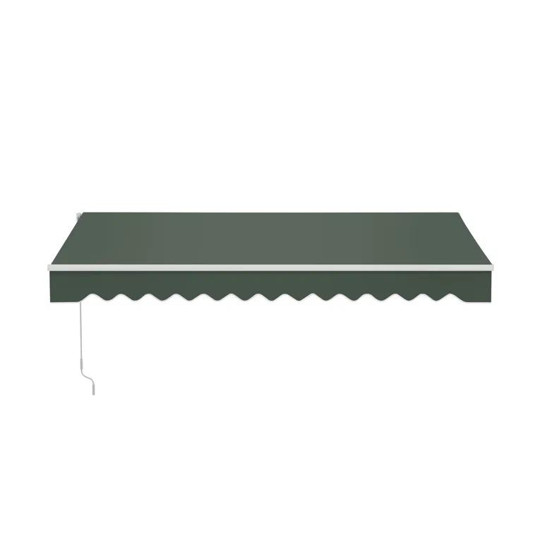 Retractable Patio Awning - White Frame