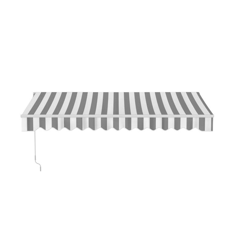 Retractable Patio Awning - White Frame