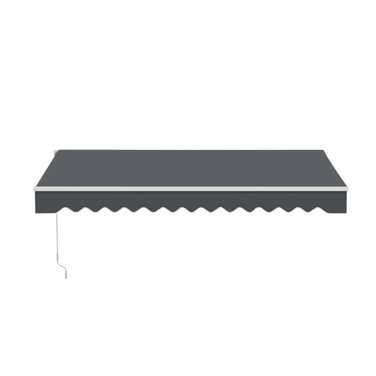 Retractable Patio Awning - White Frame