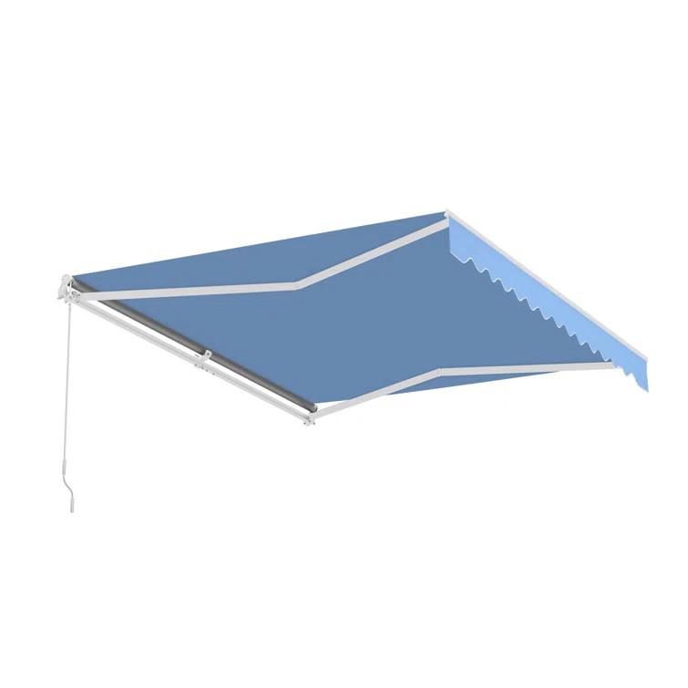 Retractable Patio Awning - White Frame