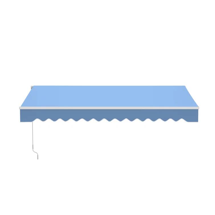 Retractable Patio Awning - White Frame