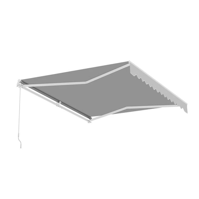 Retractable Patio Awning - White Frame