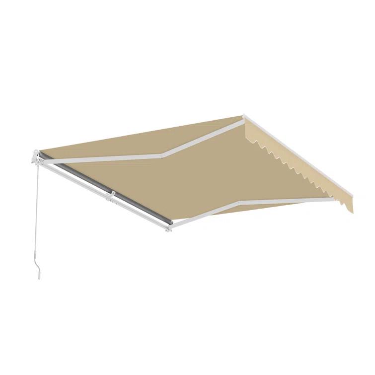 Retractable Patio Awning - White Frame