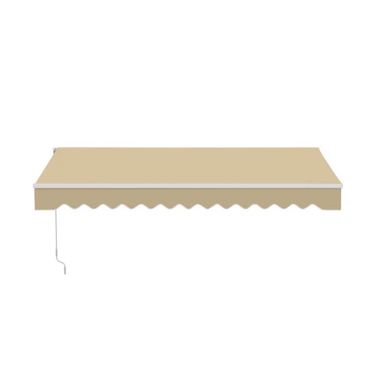 Retractable Patio Awning - White Frame