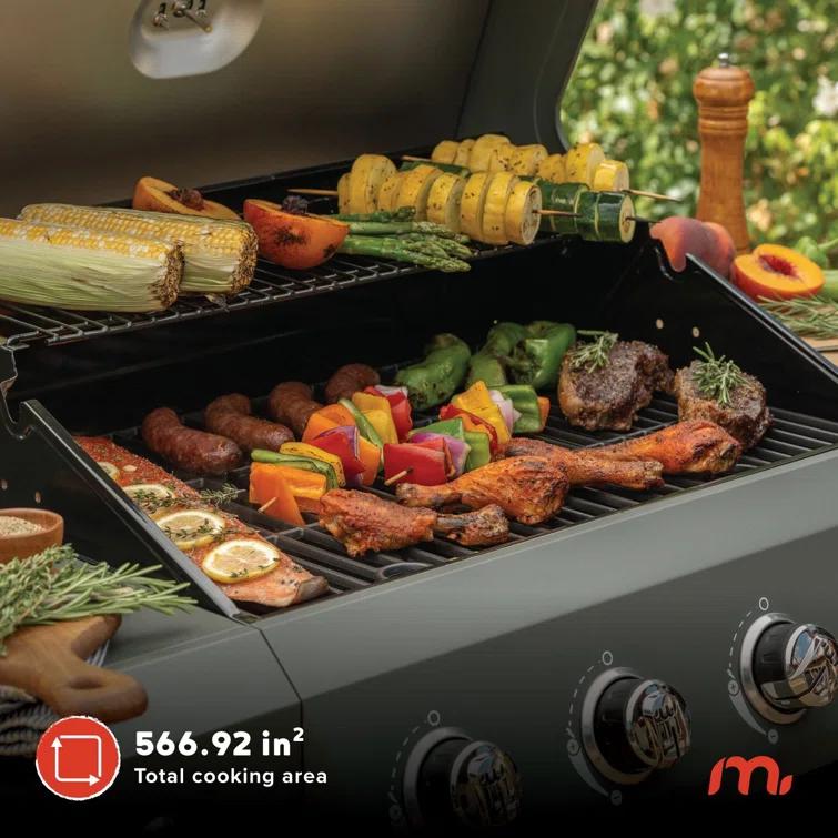 Megamaster 4 - Burner Freestanding Liquid Propane Gas Grill
