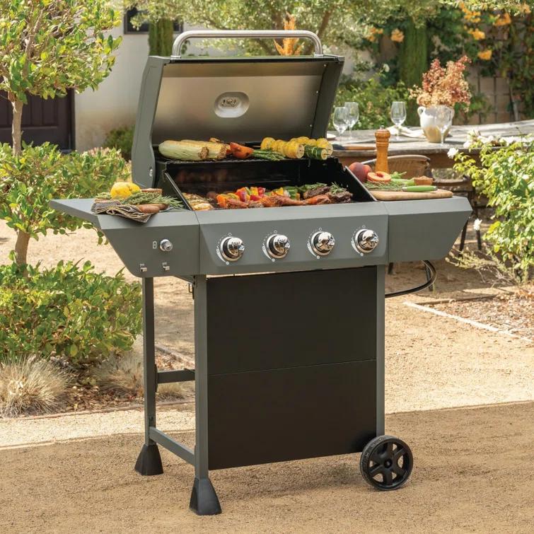 Megamaster 4 - Burner Freestanding Liquid Propane Gas Grill