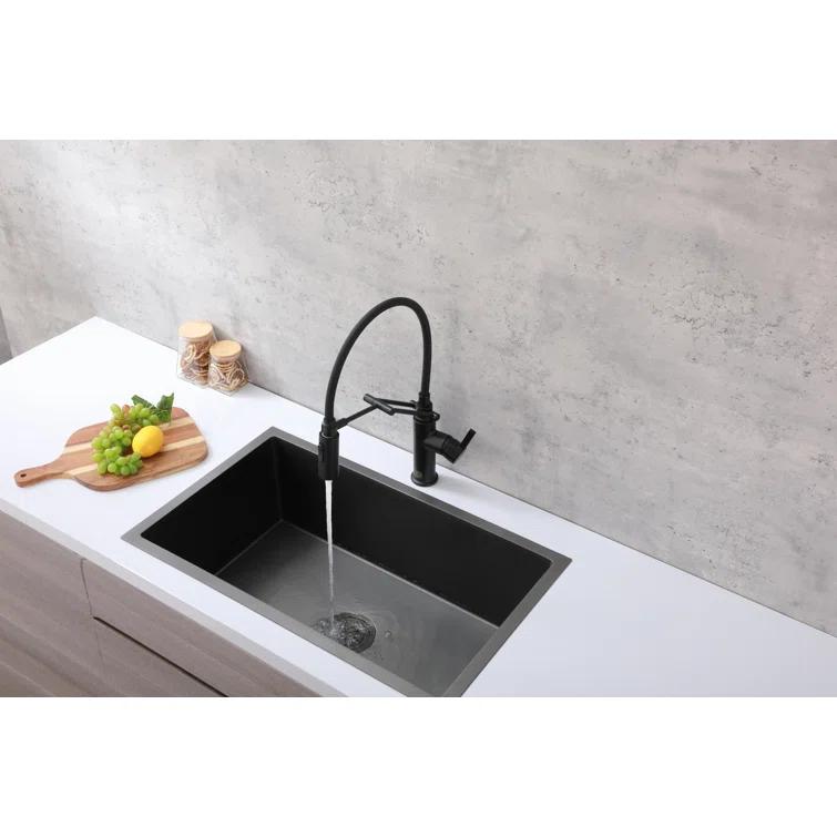 Elegant Lighting Leonardo Pull Down Spray Kitchen Faucet