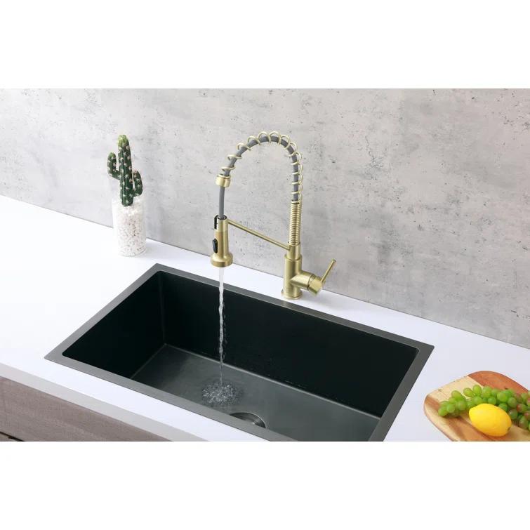 Elegant Lighting Yara Pull Down Spray Kitchen Faucet