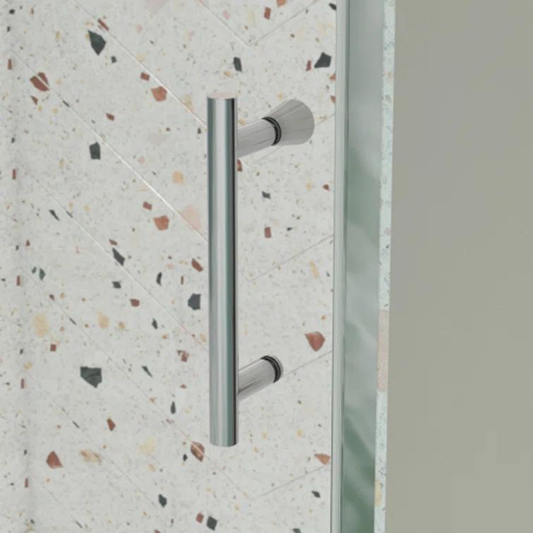 RAY'S RUGS & FLOORING LLC 12RRFR142461LTS 38-42" W x 71" H Pivot Frame Sliding Shower Door with 6mm Tempered Glass