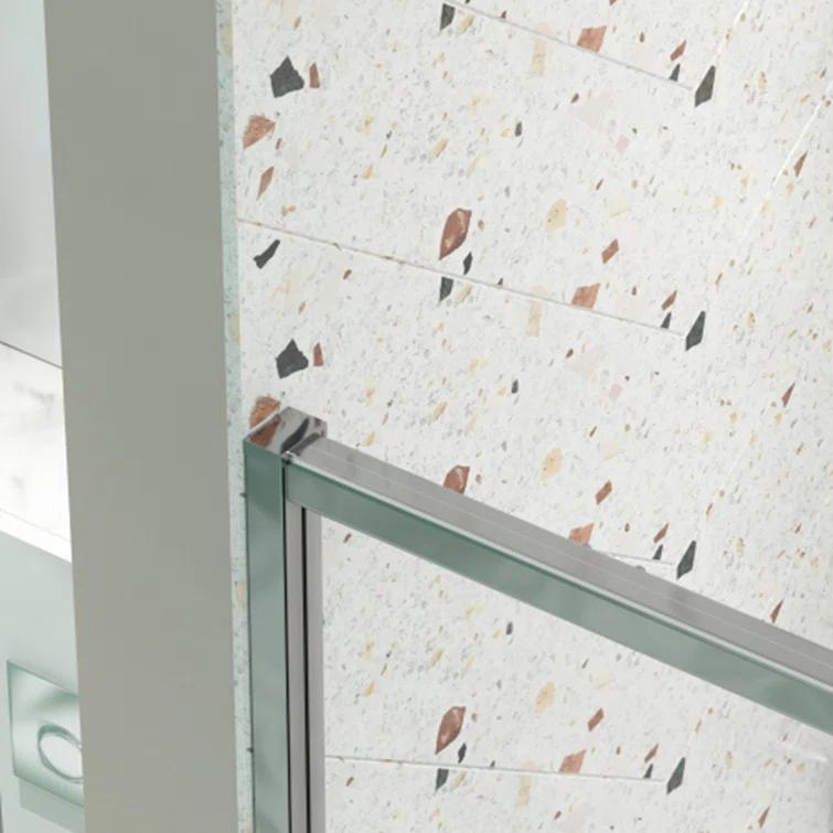 RAY'S RUGS & FLOORING LLC 12RRFR142461LTS 38-42" W x 71" H Pivot Frame Sliding Shower Door with 6mm Tempered Glass