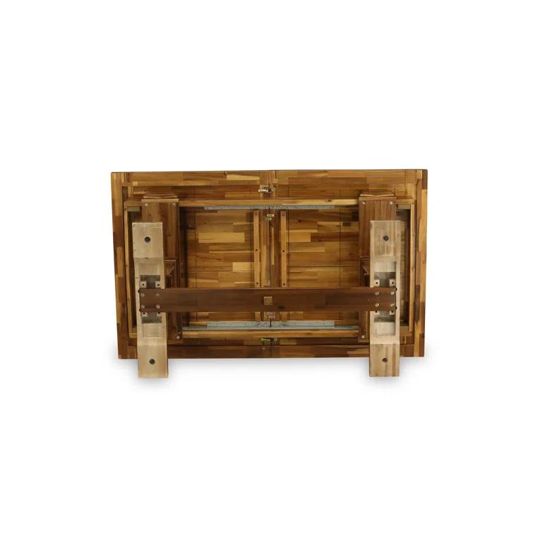 Lassale Removable Leaf Acacia Solid Wood Dining Set