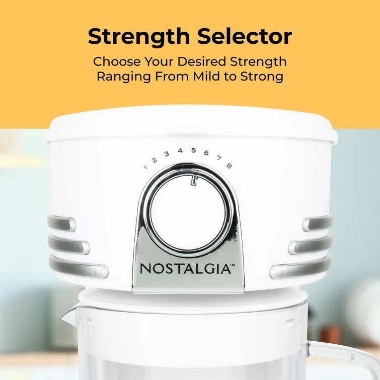 Nostalgia Nostalgia 3-Cup Coffee Maker NCIT3PLSWH6A