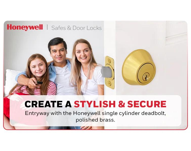 Honeywell Single Cylinder Deadbolt