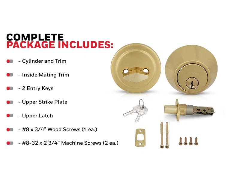 Honeywell Single Cylinder Deadbolt