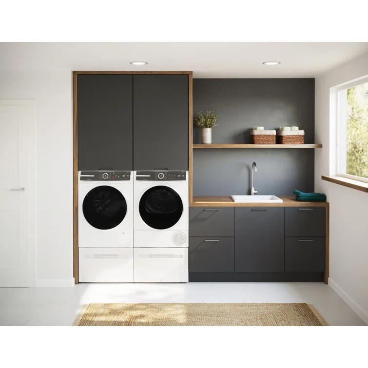 800 Series Bosch 2.4-Cu. Feet High Efficiency Stackable Smart Front-Load Washer ( White ) ENERGY STAR