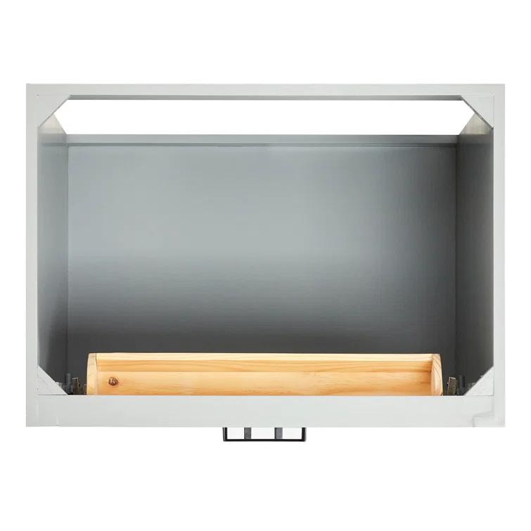 Tidworth 30.25'' Single Bathroom Vanity with Carrara Quartz Top
