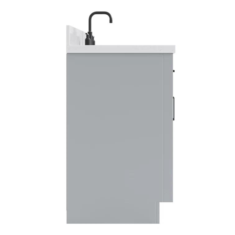 Tidworth 30.25'' Single Bathroom Vanity with Carrara Quartz Top