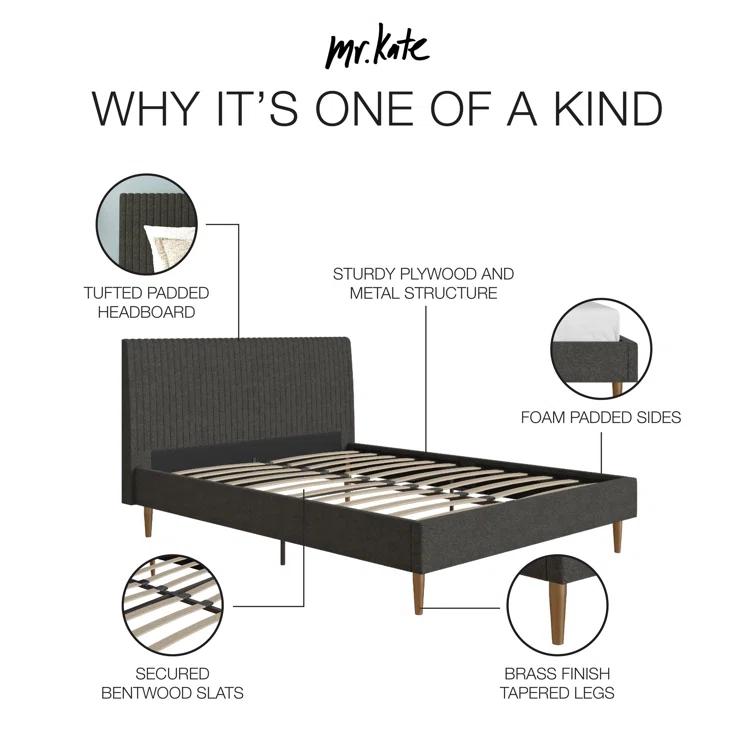 Daphne Upholstered Platform Bed
