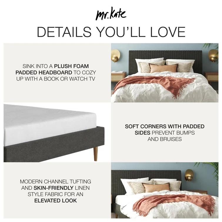 Daphne Upholstered Platform Bed