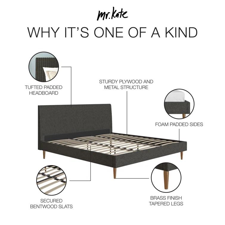 Daphne Upholstered Platform Bed