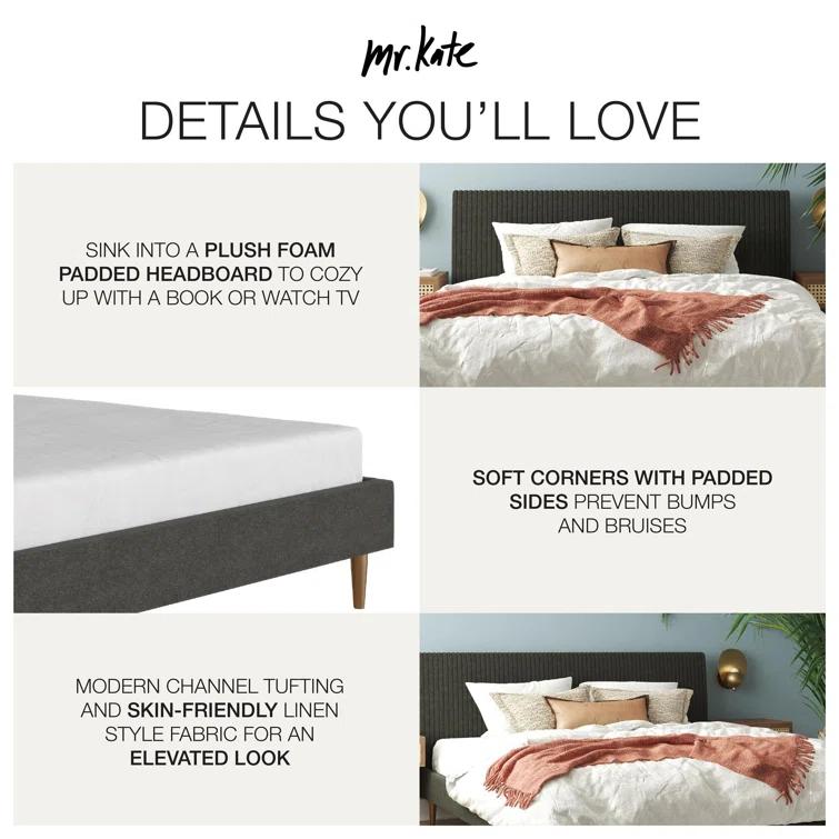 Daphne Upholstered Platform Bed