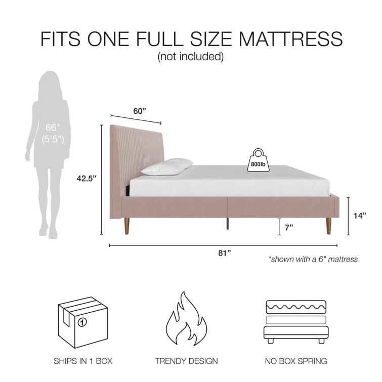 Daphne Upholstered Platform Bed