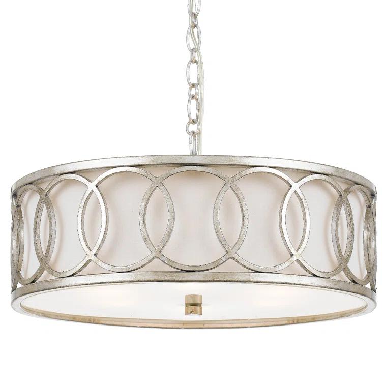 Crystorama Lighting Graham 6 - Light Pendant in  Antique Silver