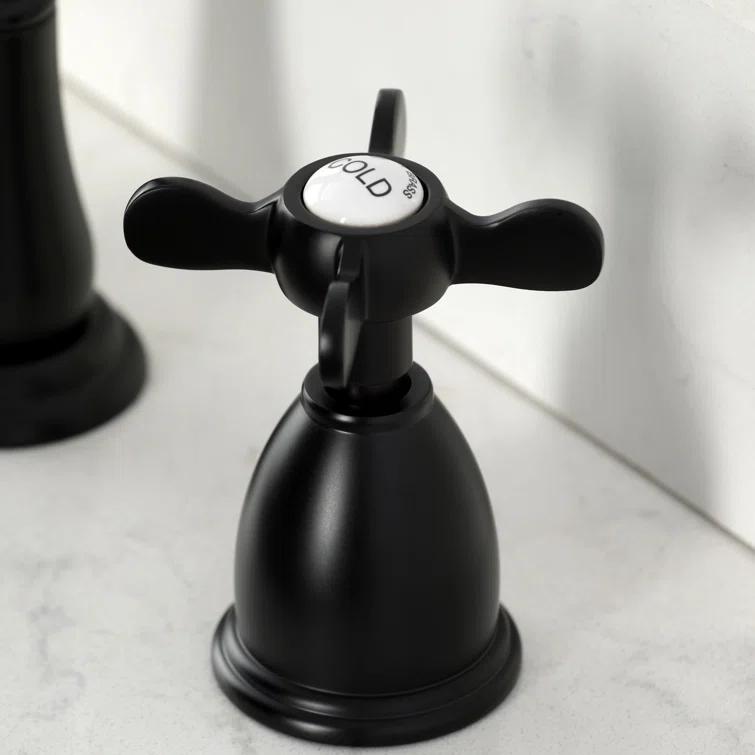 Kingston Brass Essex Double-Handle 3-Hole Widespread Kitchen Faucet