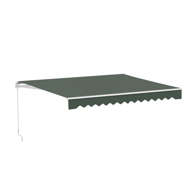 Retractable Patio Awning - White Frame