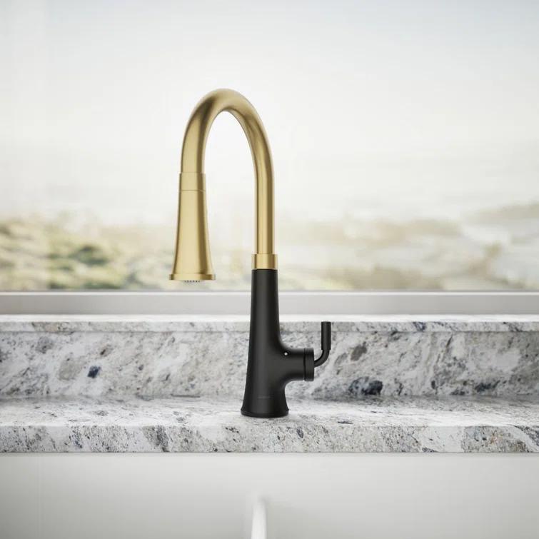 Tone Touchless Pull-Down Kitchen Sink Faucet with Three-Function Sprayhead
