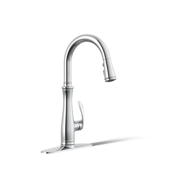 Bellera™ Pull Down Single Handle Kitchen Faucet with Handle and Supply Lines