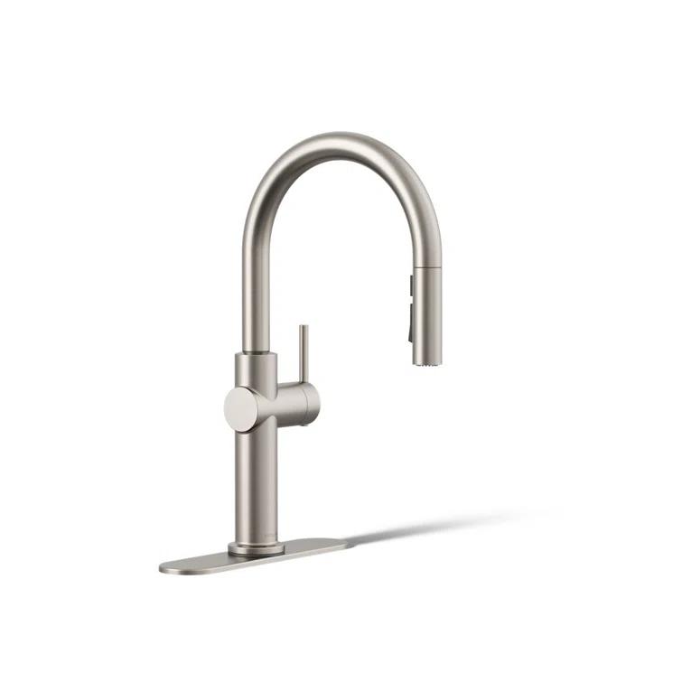 Kohler Crue Single Handle Pull Down Kitchen Faucet with Three-Function Pull Down Sprayer