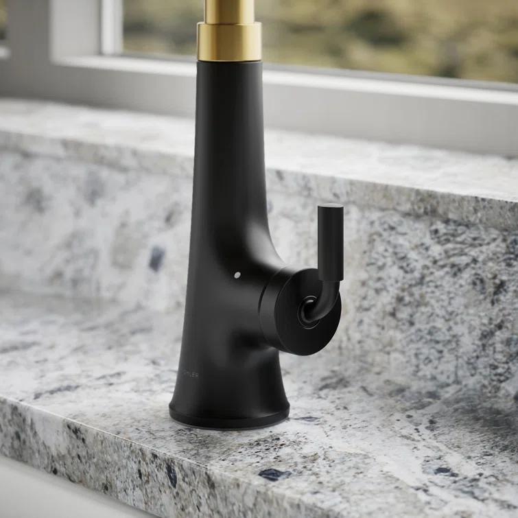 Tone Touchless Pull-Down Kitchen Sink Faucet with Three-Function Sprayhead