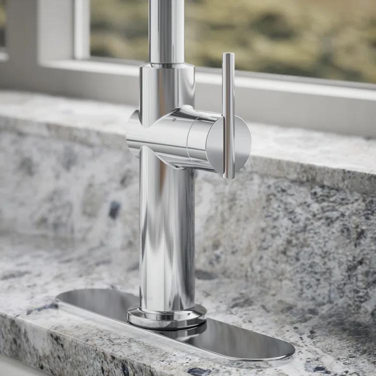 Crue Touchless Pull-Down Kitchen Sink Faucet with Three-Function Sprayhead