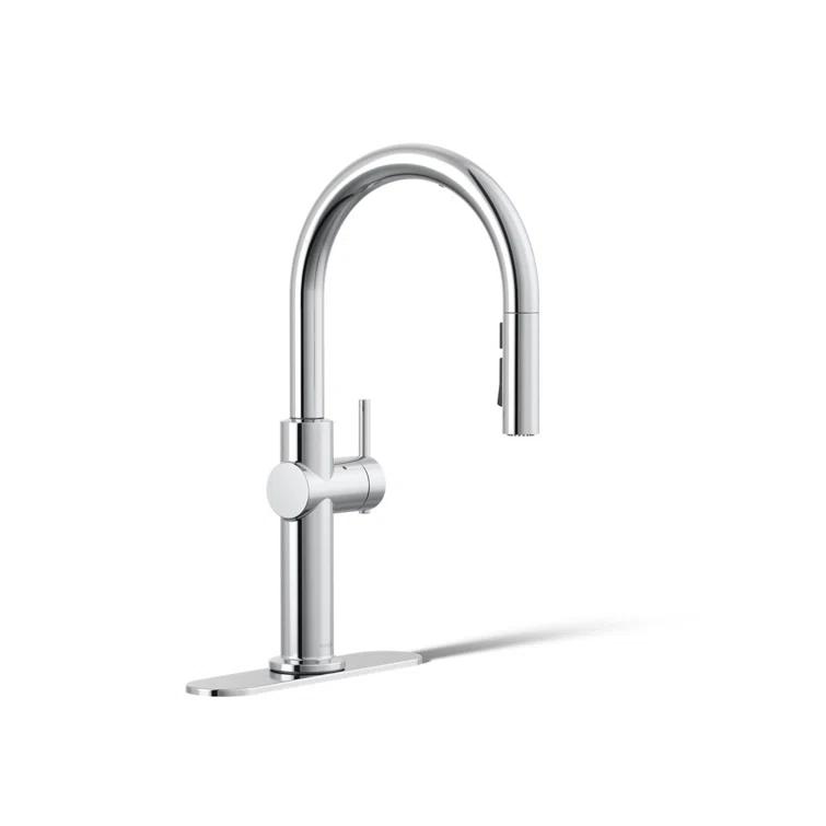 Crue Touchless Pull-Down Kitchen Sink Faucet with Three-Function Sprayhead