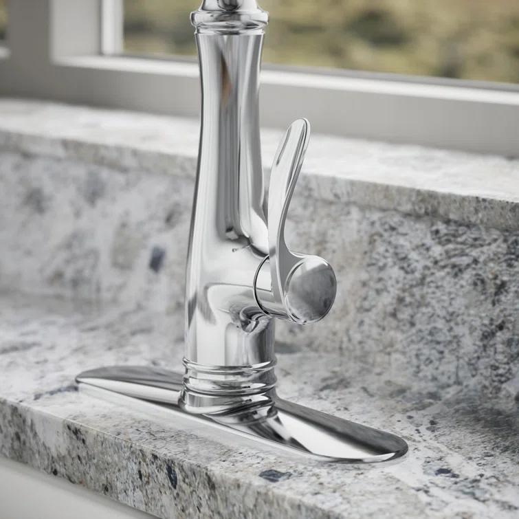 Bellera™ Pull Down Single Handle Kitchen Faucet with Handle and Supply Lines