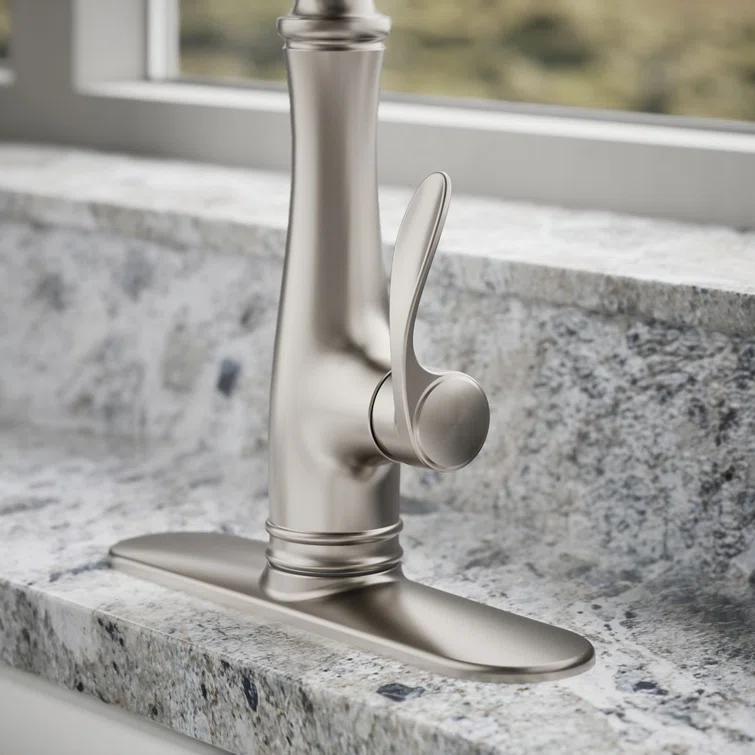 Bellera™ Pull Down Single Handle Kitchen Faucet with Handle and Supply Lines