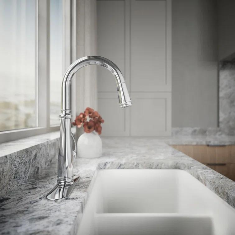 Bellera™ Pull Down Single Handle Kitchen Faucet with Handle and Supply Lines