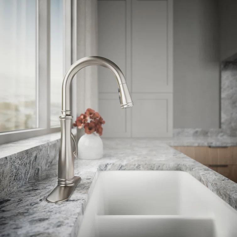 Bellera™ Pull Down Single Handle Kitchen Faucet with Handle and Supply Lines