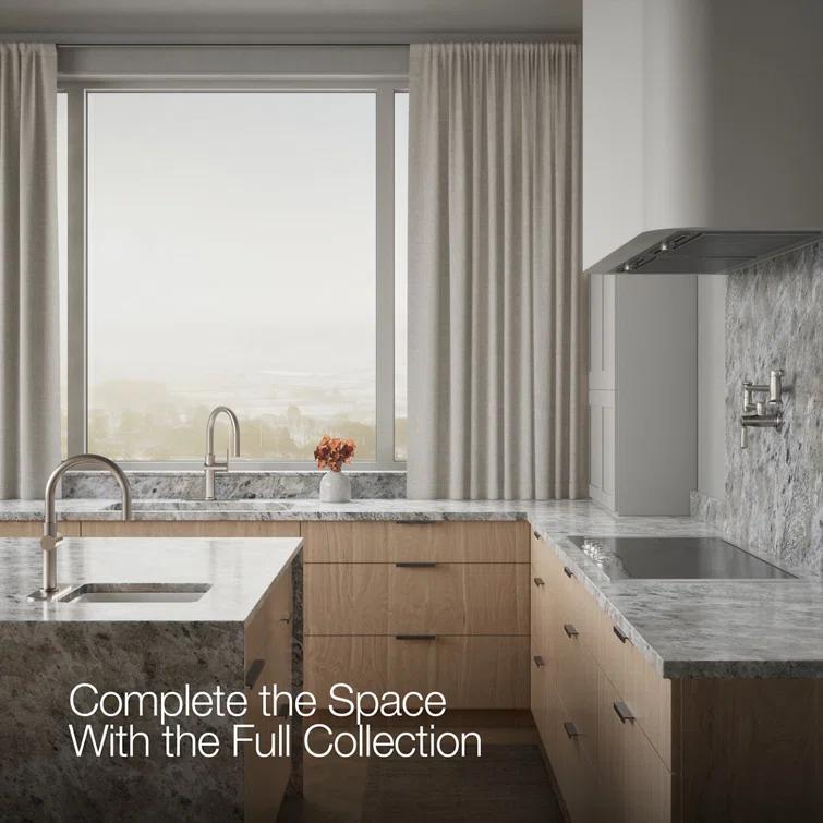Kohler Crue Single Handle Pull Down Kitchen Faucet with Three-Function Pull Down Sprayer